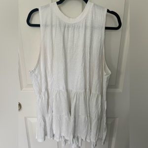Free People White Top